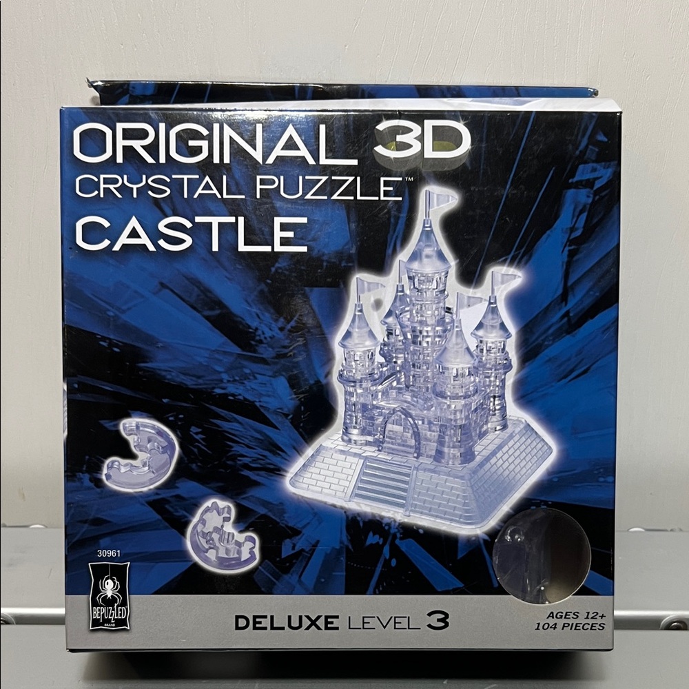 BePuzzled Original 3D Crystal Puzzle Castle - Clear